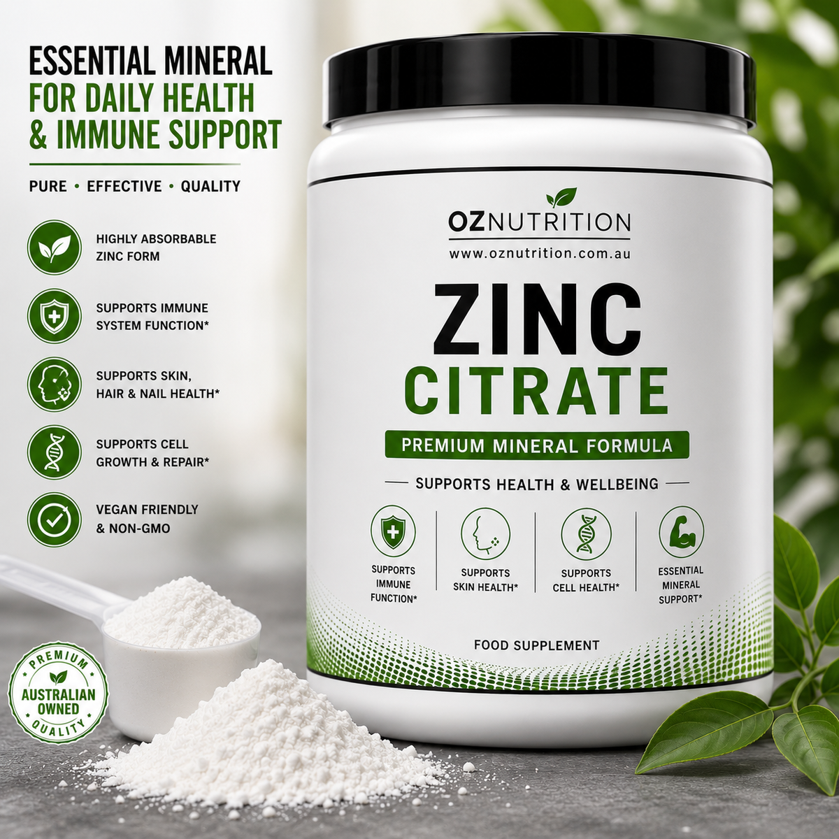 Zinc Citrate Powder