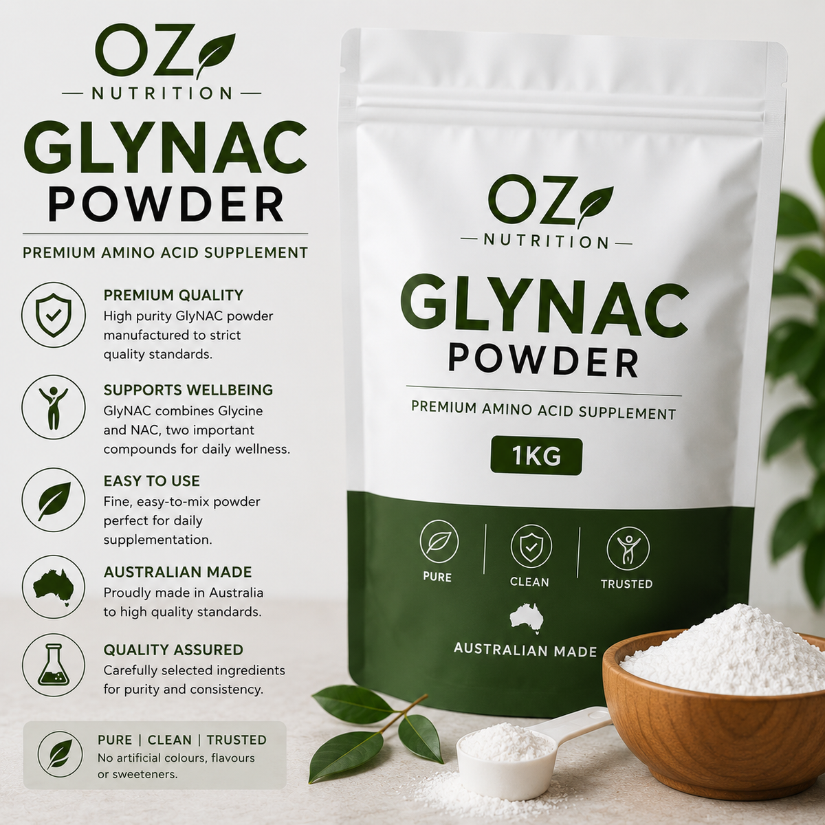GlyNAC Powder (Glycine + NAC)