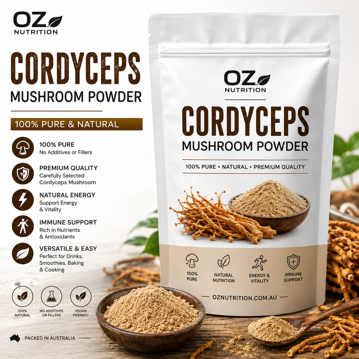 Cordyceps Mushroom Powder