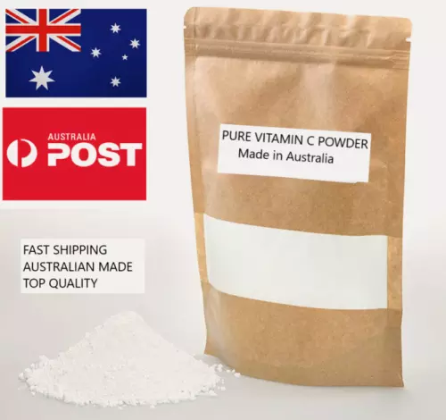 VITAMIN C Powder L-Ascorbic Acid PURE Collagen Booster Immunity Pharm Grade AUS